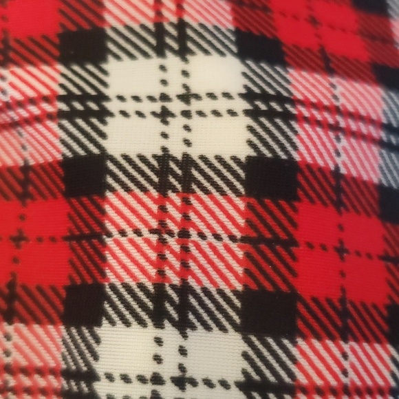 NWT Fresh Peaches Red and Black Plaid Bikini Top Size L - Picture 4 of 4